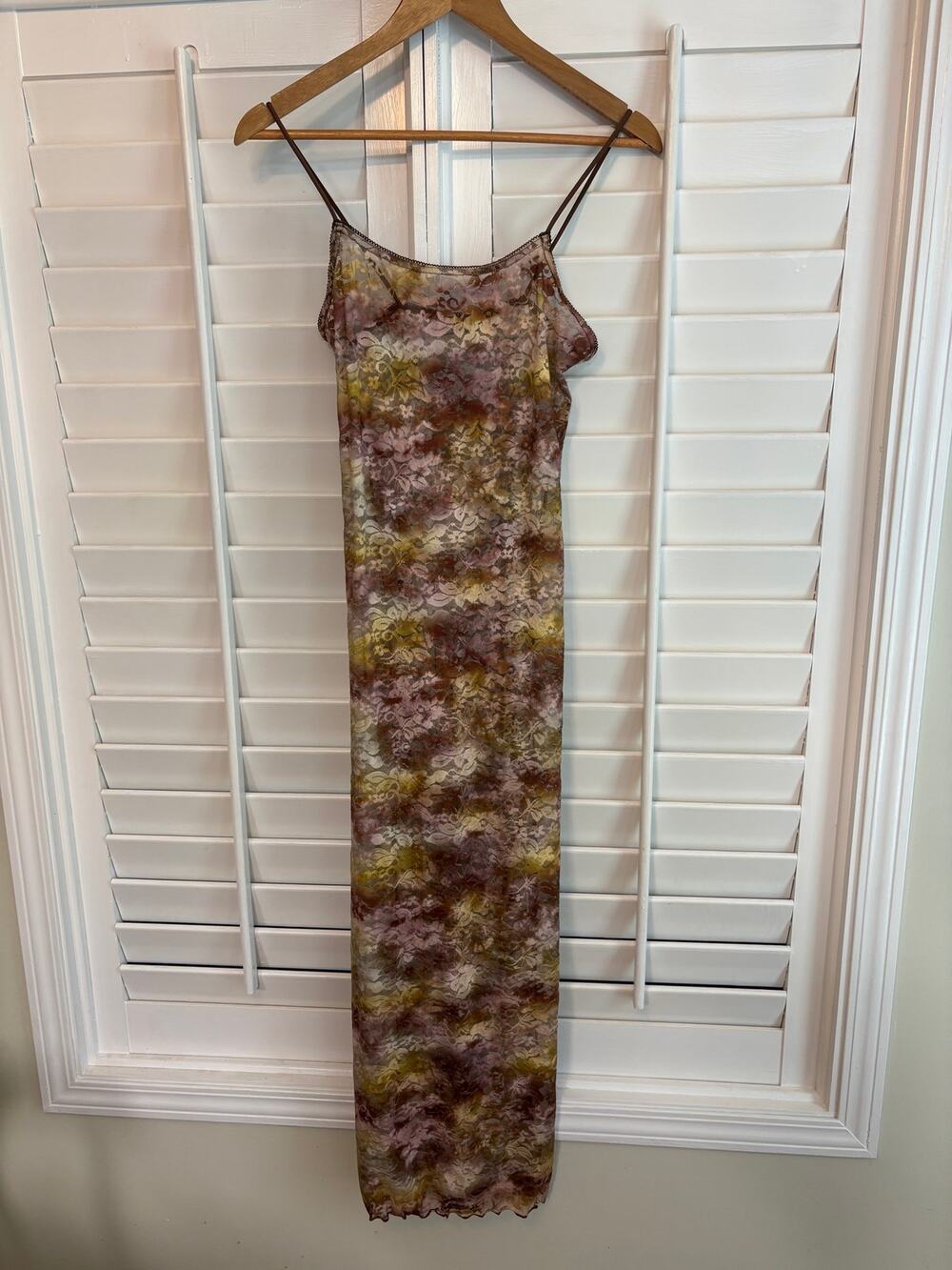 out‎ from under Sheer Lace Midi Dress Size XS